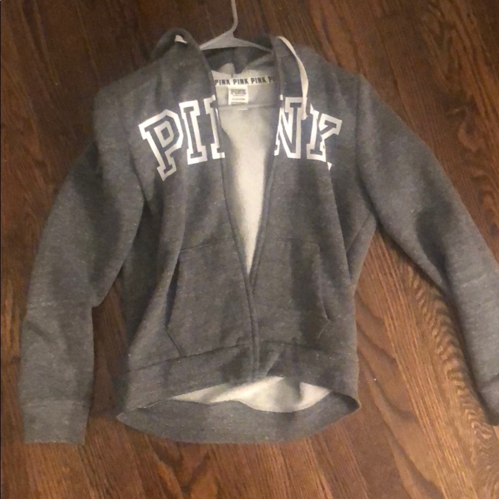 Pink zip up